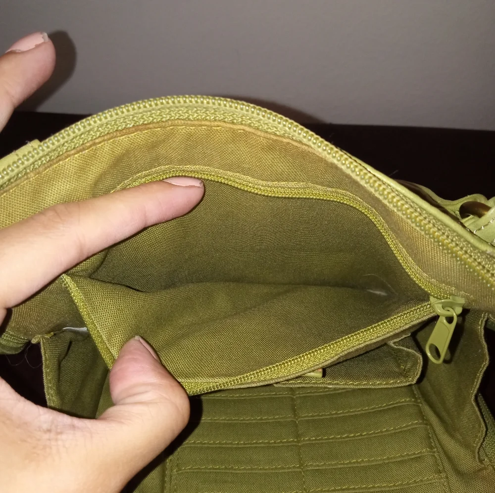 Fossil Women's Shoulder Bag Leather Vintage Green Size Small - Picture 11 of 14
